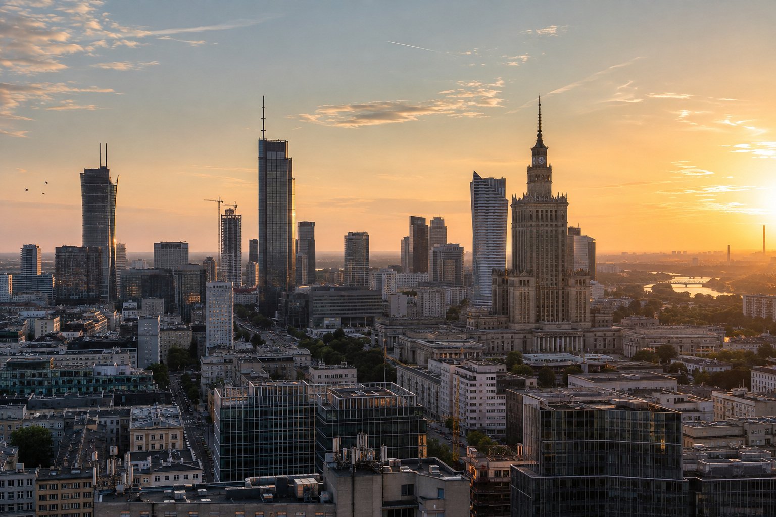 Illustrative view of the Warsaw skyline